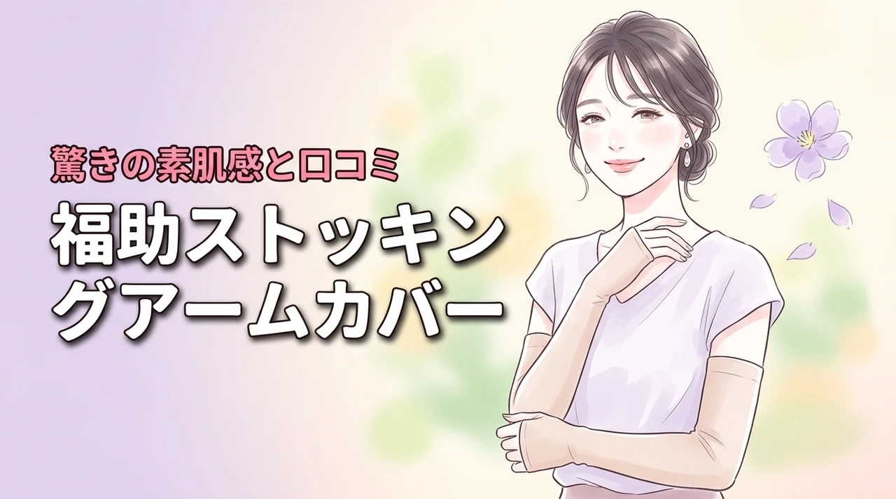 【口コミ・評判】福助のストッキング素材のアームカバーが大人気!まとう、UVヴェールってどう?